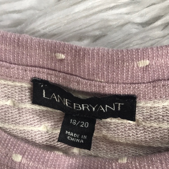 Lane Bryant Ruffle Sleeve Polka Dot Top - Picture 4 of 5